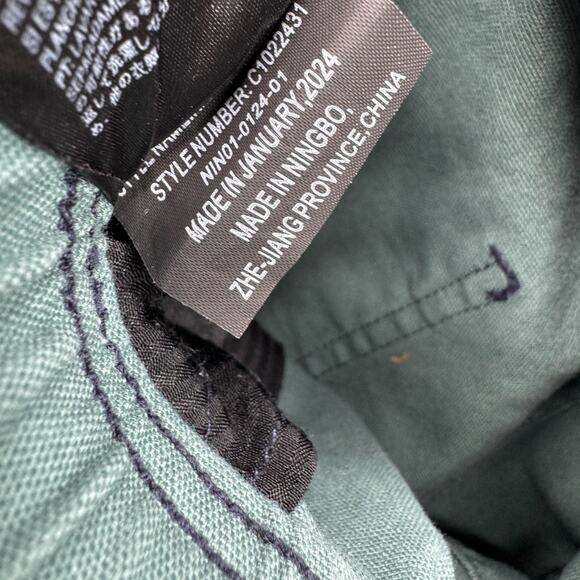 Volcom Big Boys Krafter Shorts Canvas Skate Outdoor Basketball Green Youth XL - Picture 5 of 8